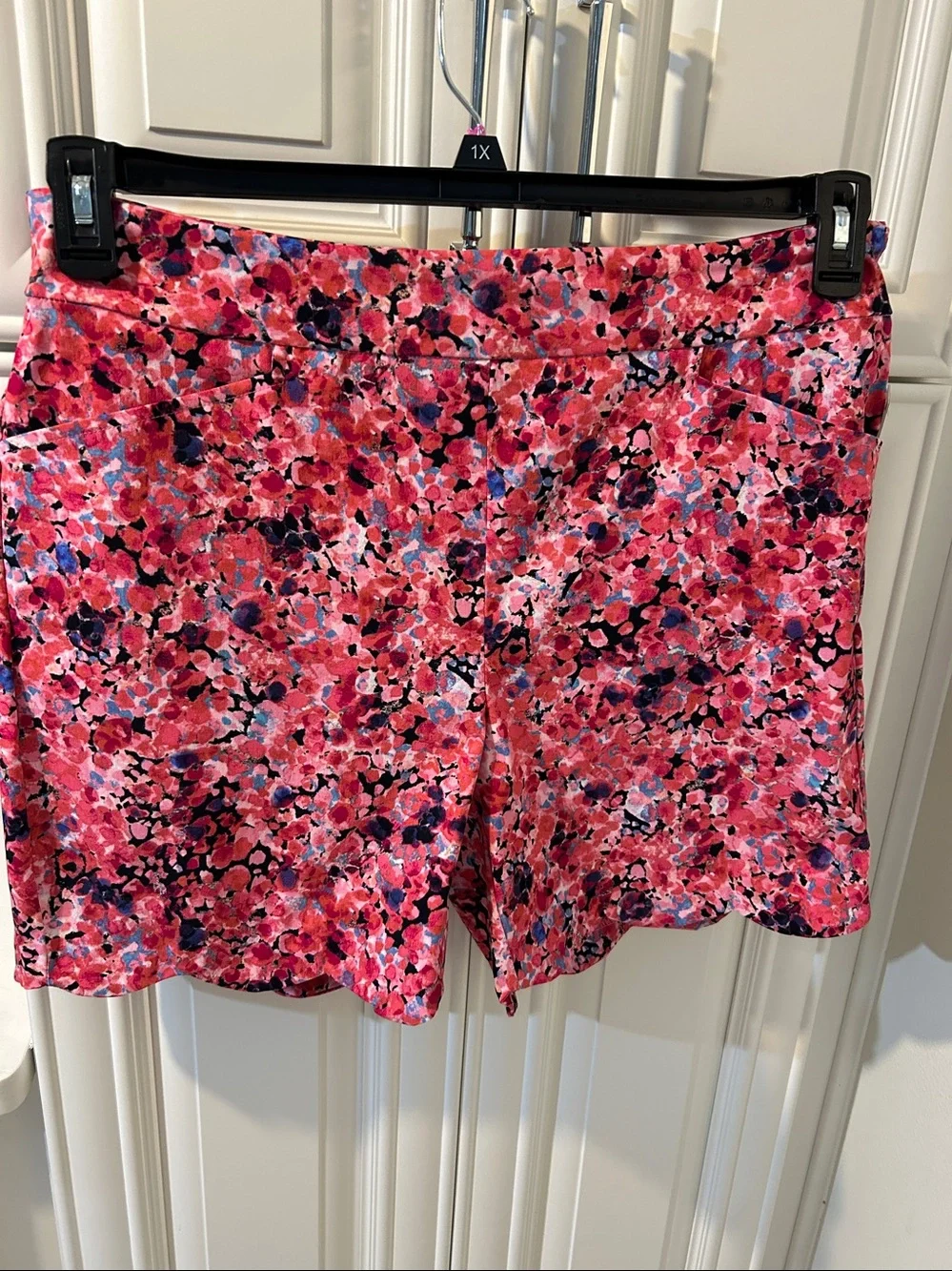 Bright Pink Floral Circle Skirt by Fit & Flare